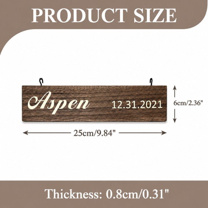 Add-On Name Slat for Grandkids Hanging Sign | Printed Version - Canvasgiftco