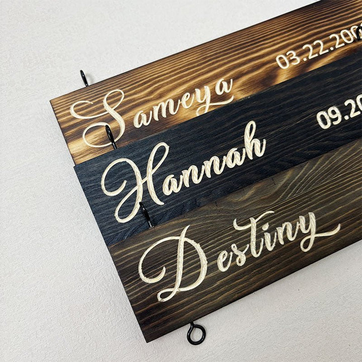 Add-On Name Slat for Grandkids Hanging Sign | Signature Edition - Canvasgiftco