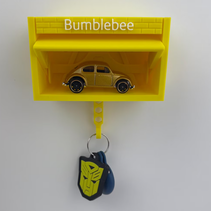 Customised Personalised Mini Garage Key Holder - Includes Car Model