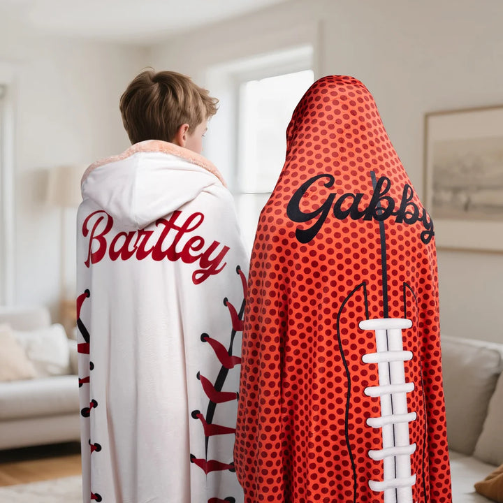 This Is My Territory - Personalized Player Sport Hooded Blanket