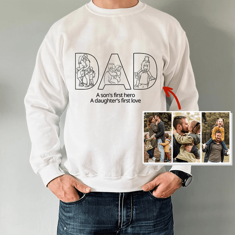 Best Dad Ever - Embroidered Sweatshirt For Father's Day - Gifts for Dad, Papa, Daddy and Grandpa - Canvasgiftco