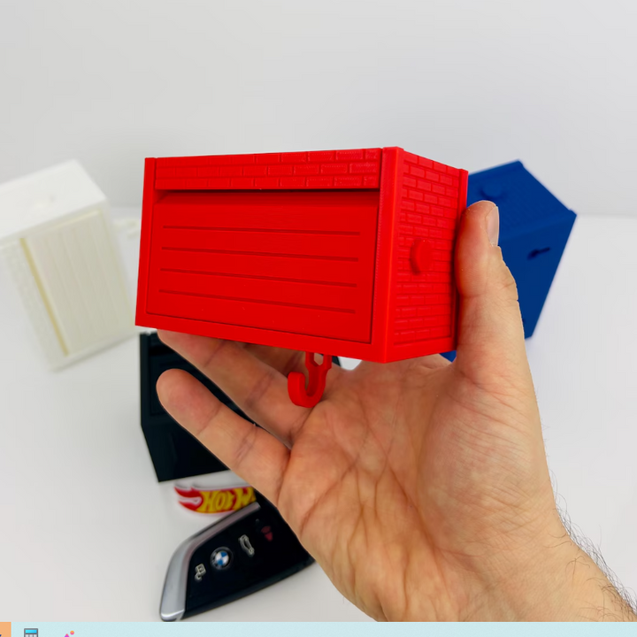 Customised Personalised Mini Garage Key Holder - Includes Car Model