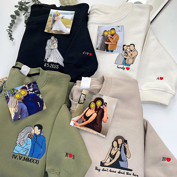 Custom Embroidered Photo Sweatshirts