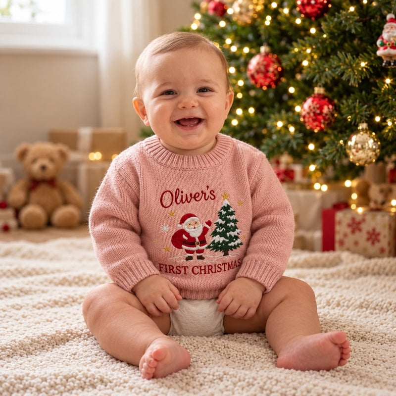 Personalized baby Christmas sweater 1