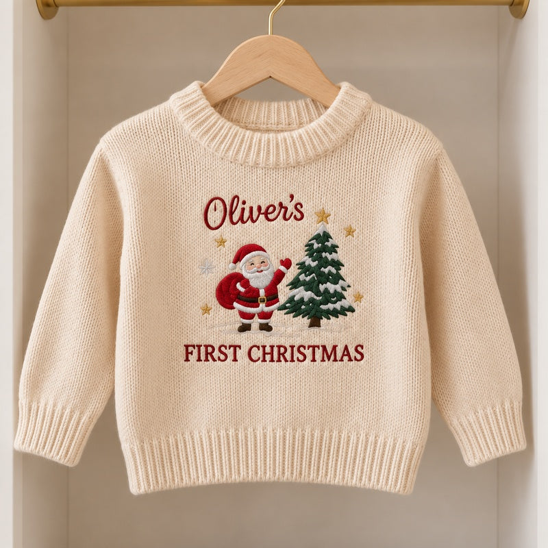 Personalized baby Christmas sweater 3