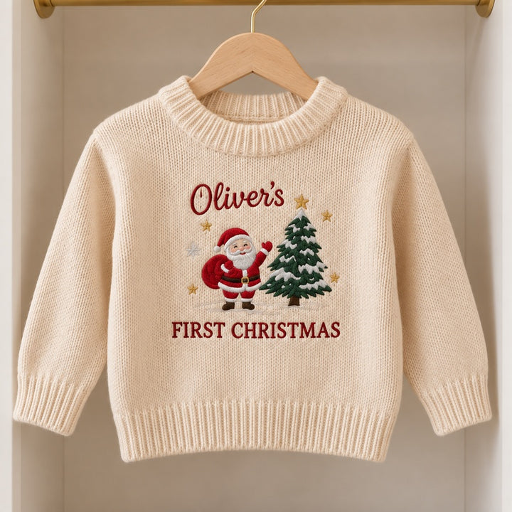 Personalized baby Christmas sweater 3
