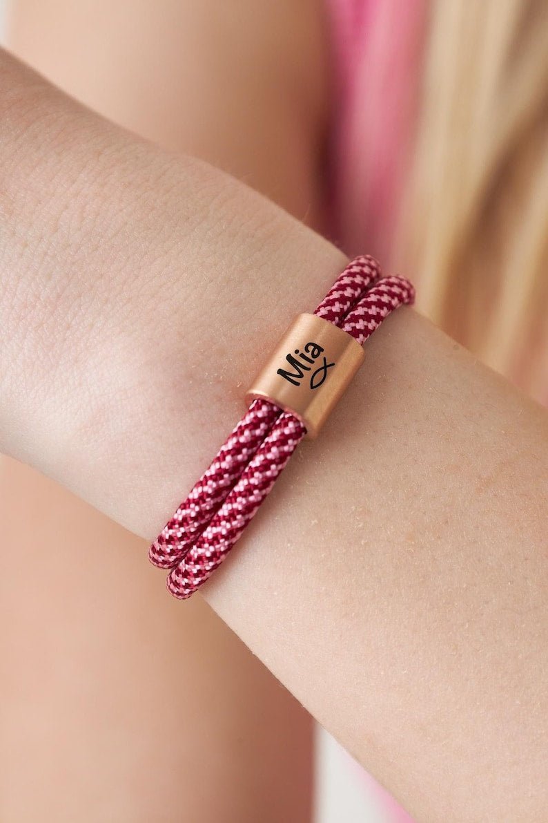 Christening gifts・Personalized bracelets for children・Communion gifts・Engraved bracelets・Gifts for girls & boys Children's bracelet・Baptism - Canvasgiftco