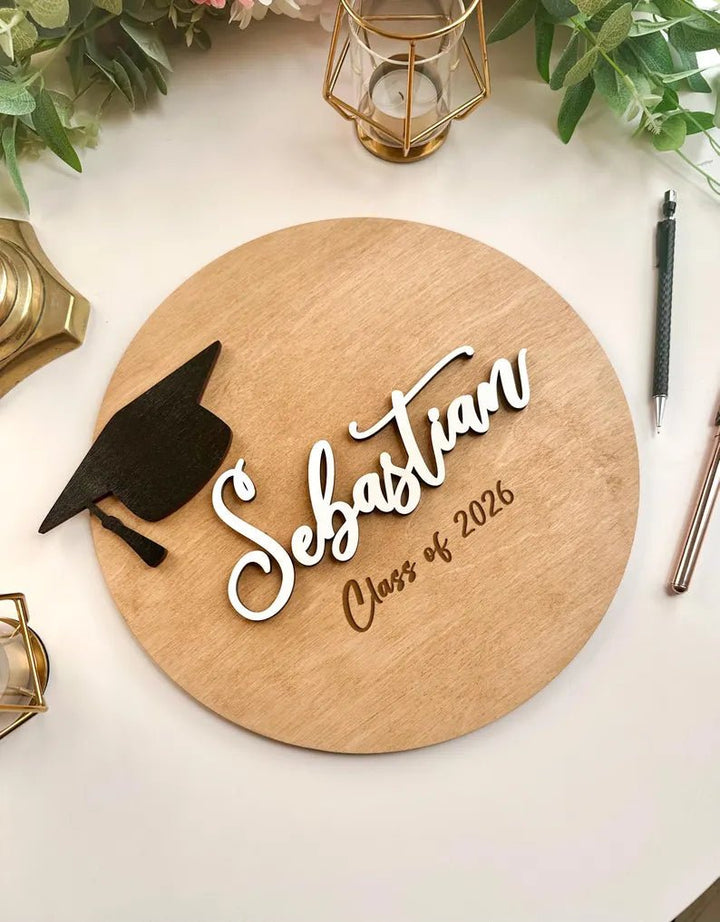 "Class of 2026" Graduation Wooden Signature Board – The Yearbook Alternative - Canvasgiftco