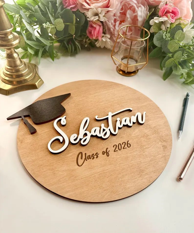 "Class of 2026" Graduation Wooden Signature Board – The Yearbook Alternative - Canvasgiftco