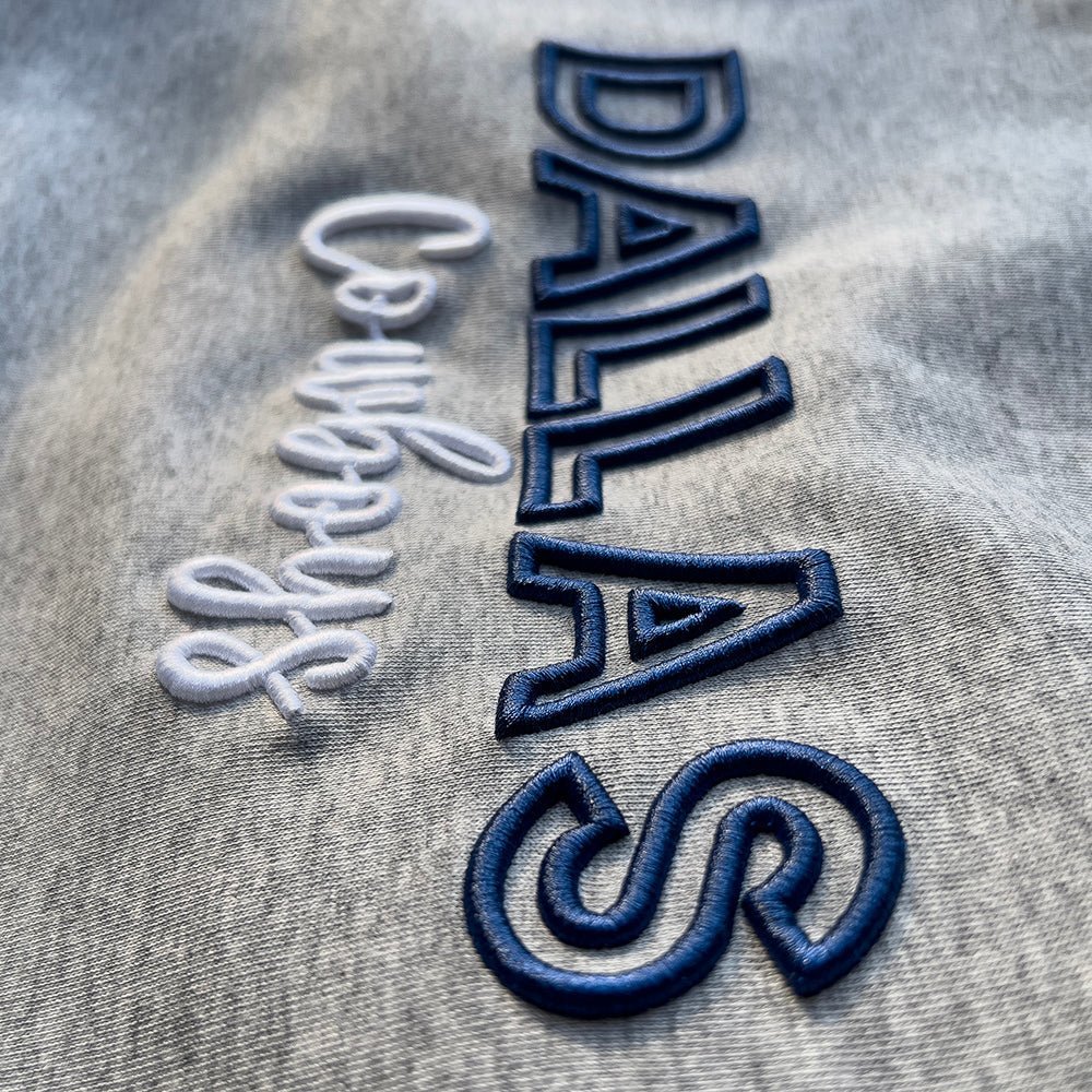 Custom 3D PUFF Embroidery Team Sweatshirt - Canvasgiftco