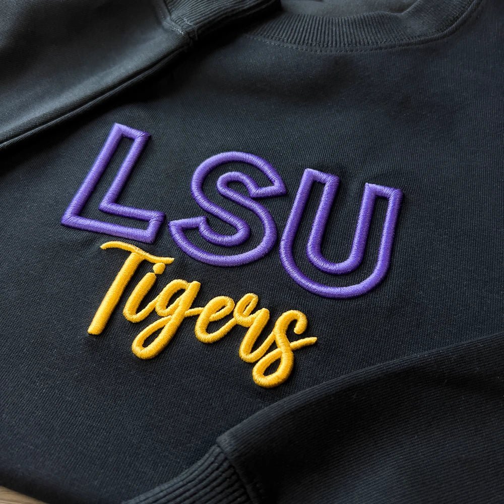 Custom 3D PUFF Embroidery Team Sweatshirt - Canvasgiftco