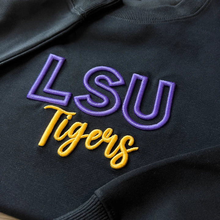 Custom 3D PUFF Embroidery Team Sweatshirt - Canvasgiftco