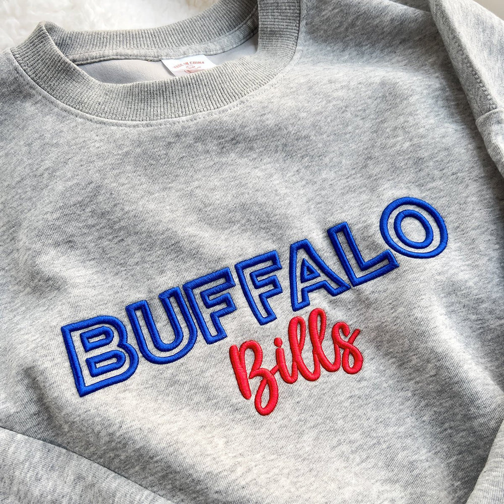 Custom 3D PUFF Embroidery Team Sweatshirt - Canvasgiftco