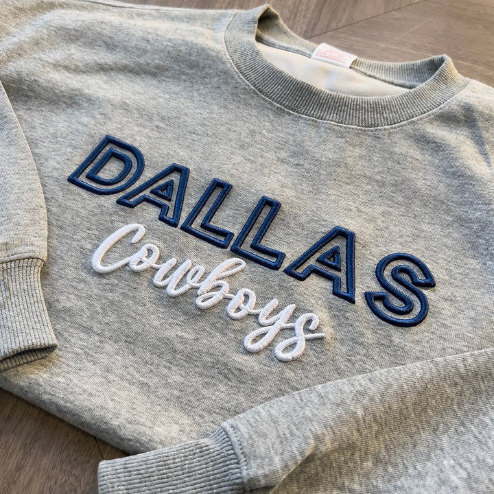 Custom 3D PUFF Embroidery Team Sweatshirt - Canvasgiftco