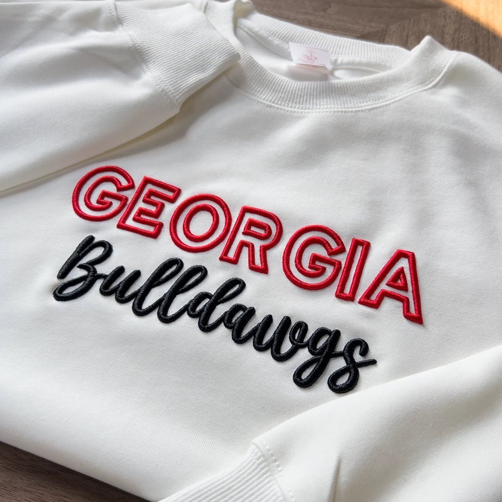 Custom 3D PUFF Embroidery Team Sweatshirt - Canvasgiftco
