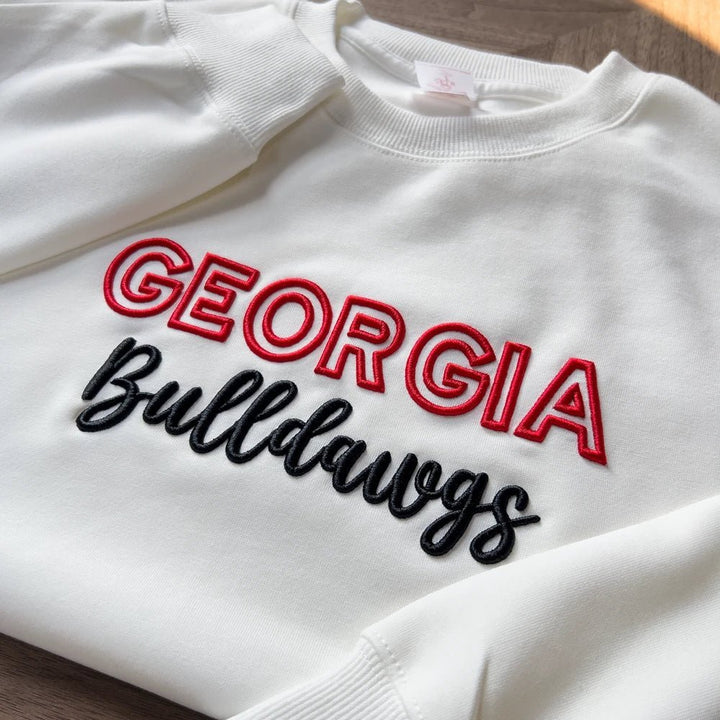 Custom 3D PUFF Embroidery Team Sweatshirt - Canvasgiftco
