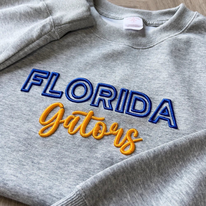 Custom 3D PUFF Embroidery Team Sweatshirt - Canvasgiftco