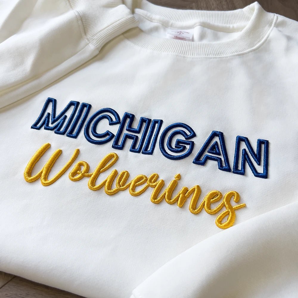 Custom 3D PUFF Embroidery Team Sweatshirt - Canvasgiftco