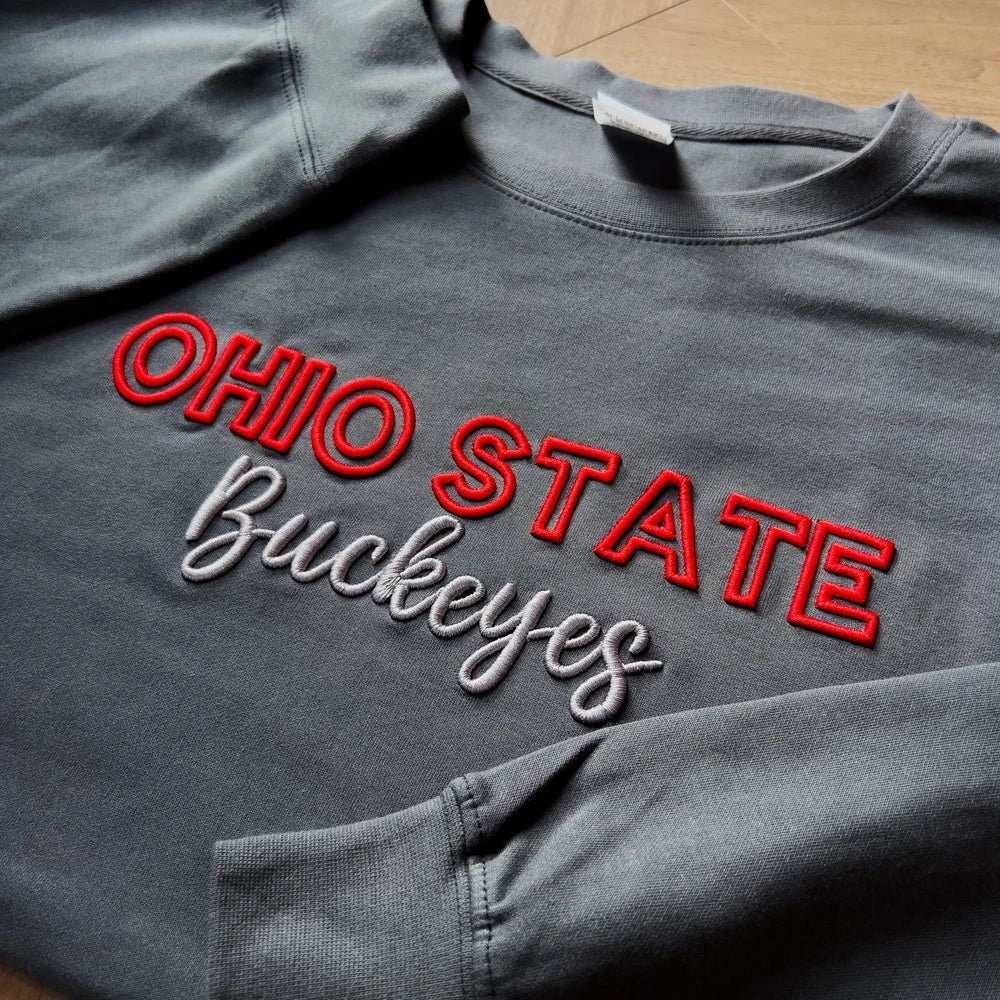 Custom 3D PUFF Embroidery Team Sweatshirt - Canvasgiftco
