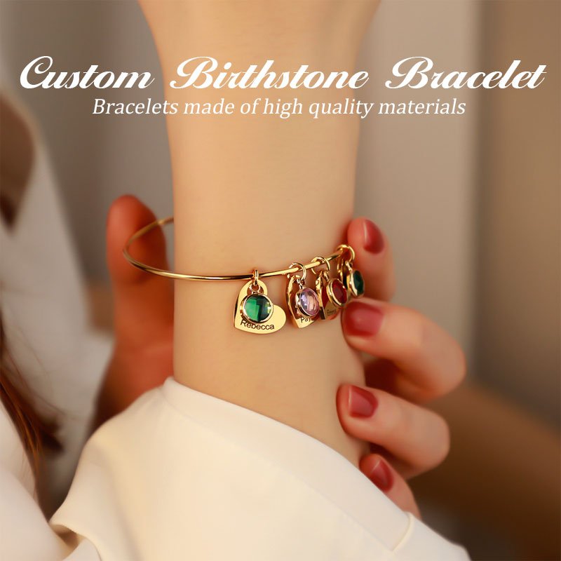 Custom Birthstone Bracelet - Canvasgiftco
