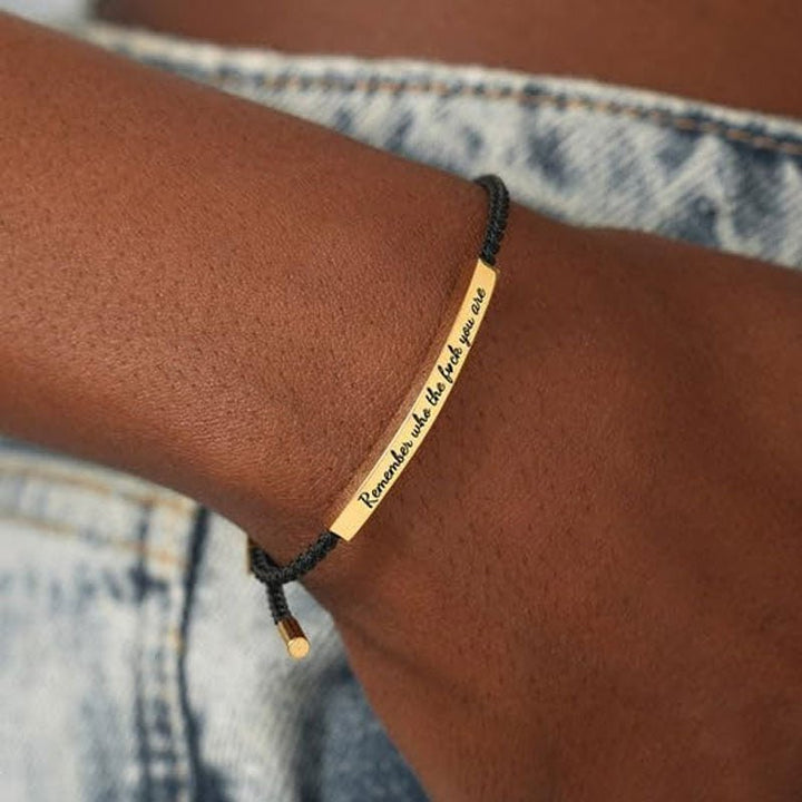 Custom Bracelet Hand-woven Adjustable Bracelet Strap - Canvasgiftco