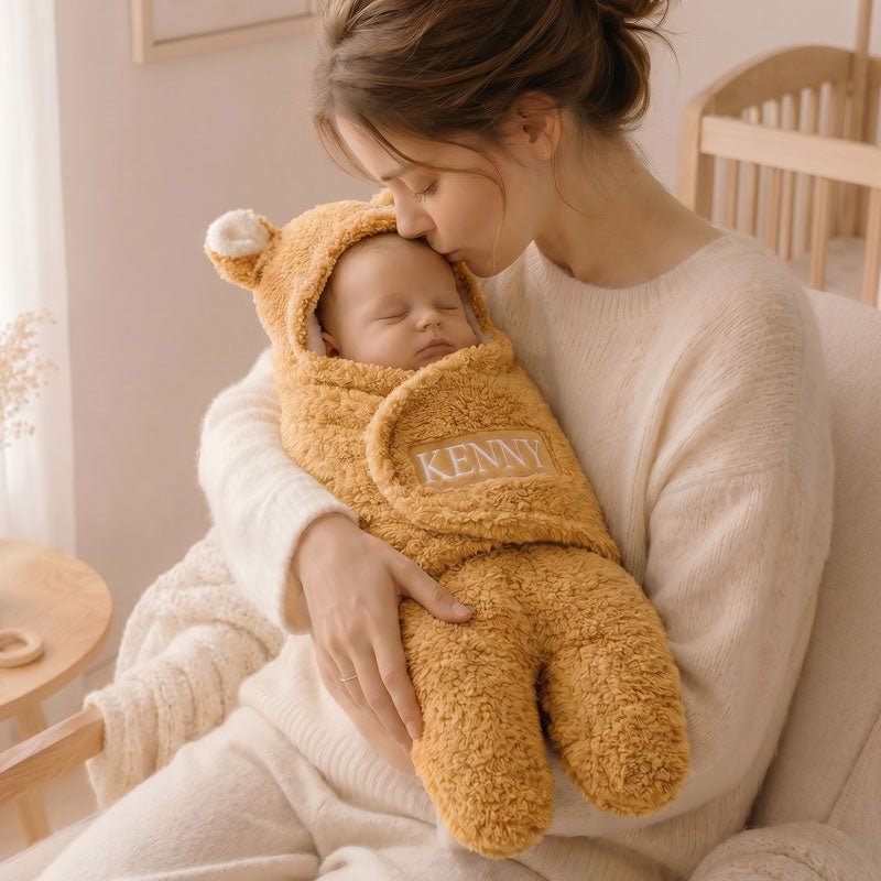 Custom Embroidered Bunny Baby Swaddle - Canvasgiftco