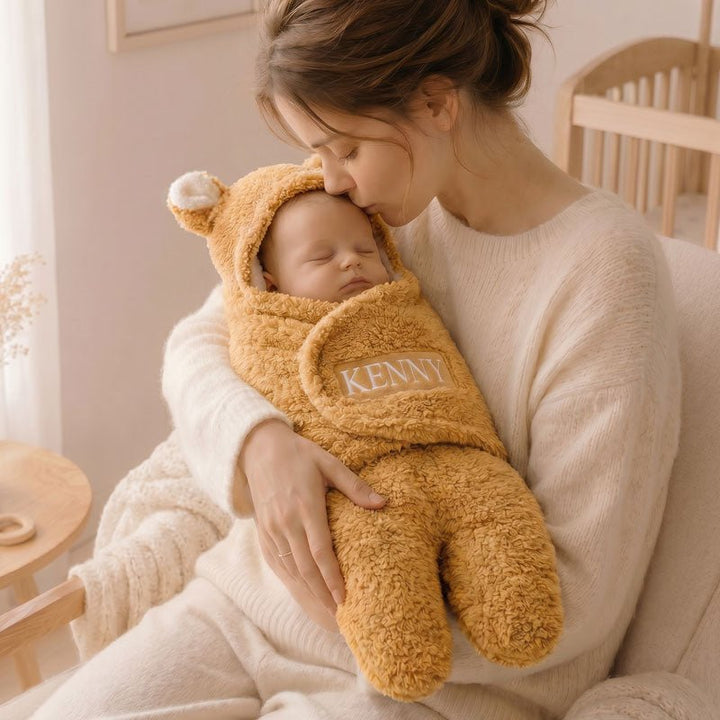 Custom Embroidered Bunny Baby Swaddle - Canvasgiftco