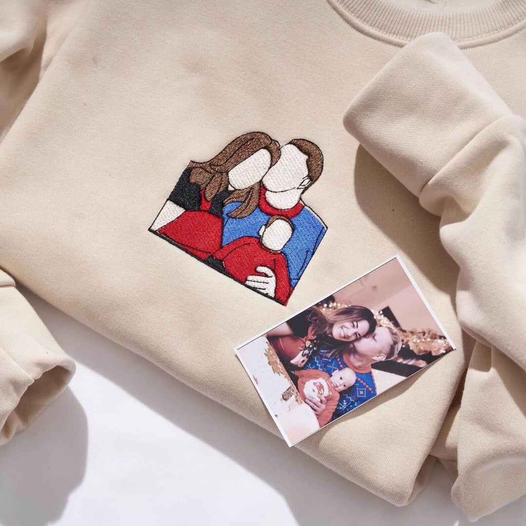 Custom Embroidered Photo Sweatshirts - Canvasgiftco