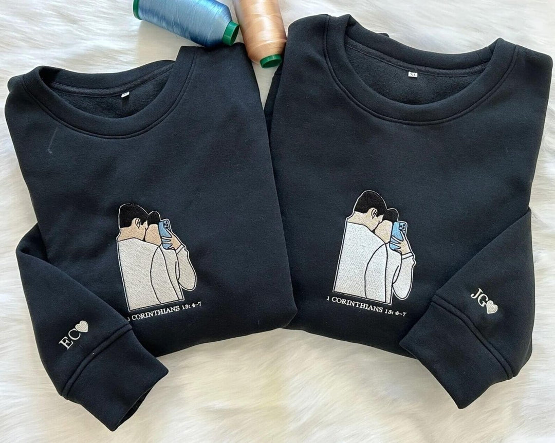 Custom Embroidered Photo Sweatshirts - Canvasgiftco