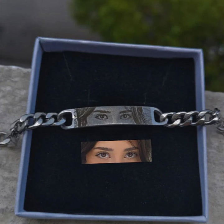 Custom Eyes Engravable Bracelet - Canvasgiftco