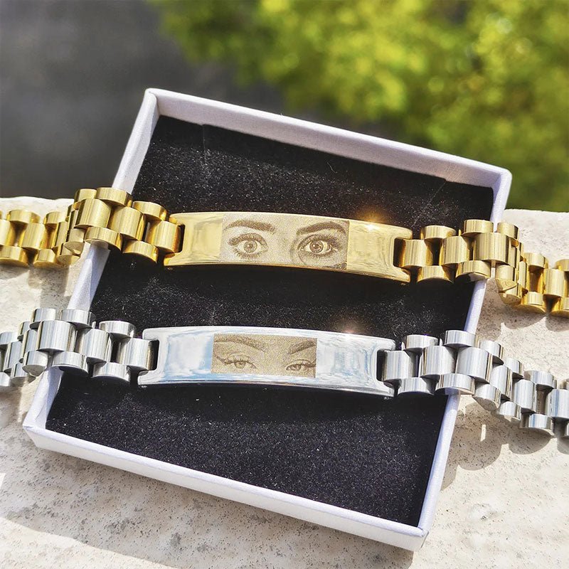 Custom Eyes Engravable Bracelet - Canvasgiftco