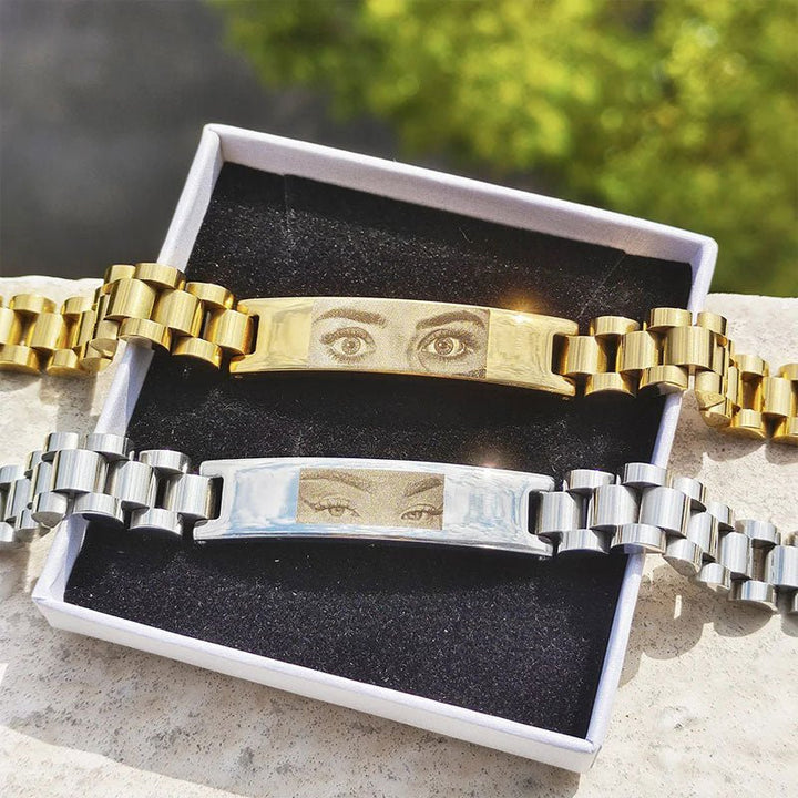 Custom Eyes Engravable Bracelet - Canvasgiftco