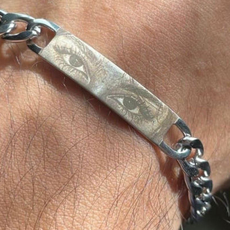 Custom Eyes Engravable Bracelet - Canvasgiftco