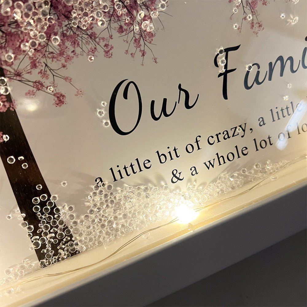 Custom Family/Mom/Grandma Tree Heart Frame For Mother's Day - Canvasgiftco