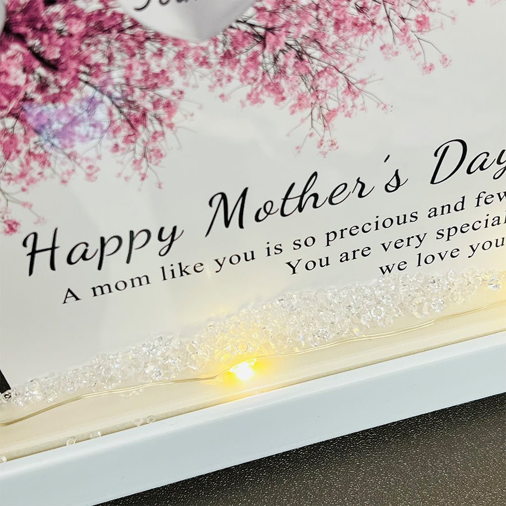 Custom Family/Mom/Grandma Tree Heart Frame For Mother's Day - Canvasgiftco