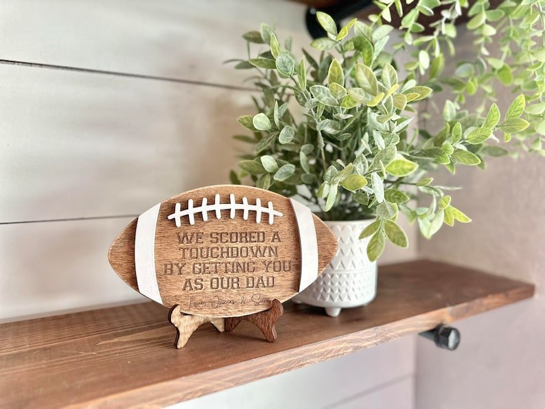 Custom Football Logo - Father's Day Gifts - Gifts for Dad - Canvasgiftco