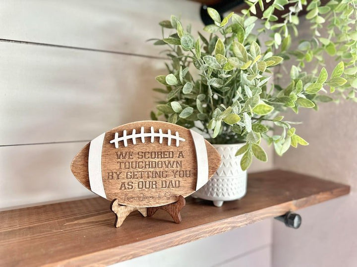 Custom Football Logo - Father's Day Gifts - Gifts for Dad - Canvasgiftco