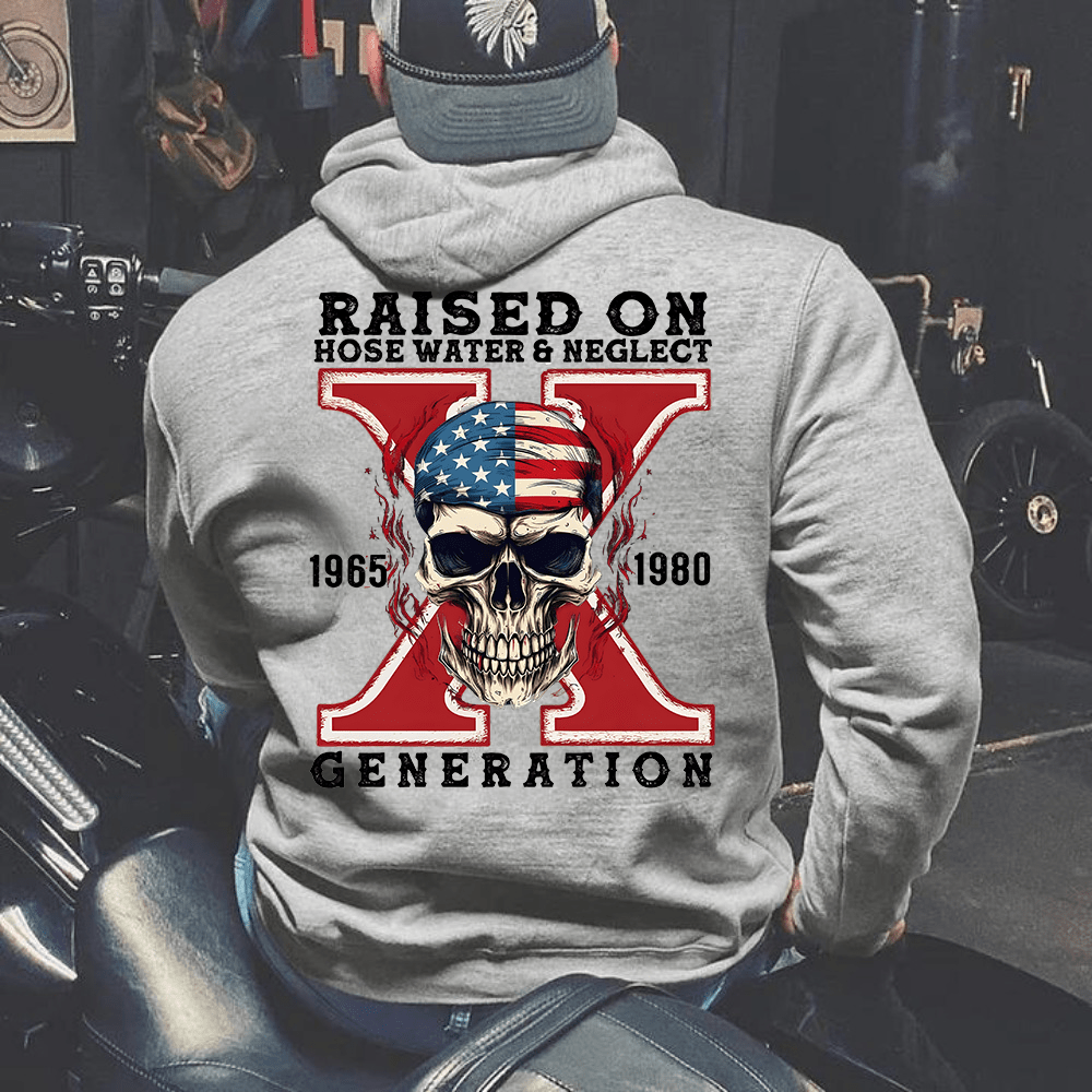 Custom Gen X Skull Printing Clothing - Canvasgiftco