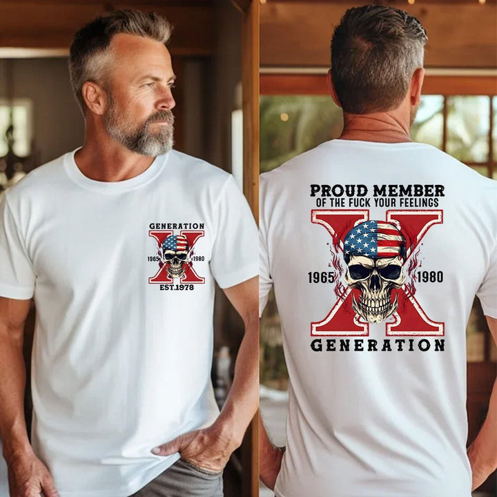 Custom Gen X Skull Printing Clothing - Canvasgiftco