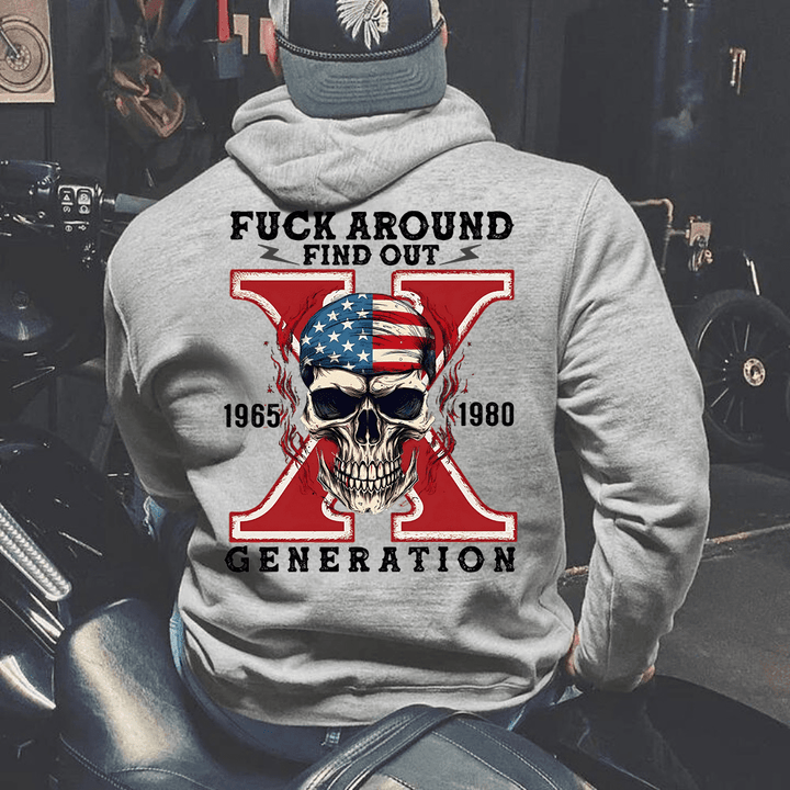 Custom Gen X Skull Printing Clothing - Canvasgiftco