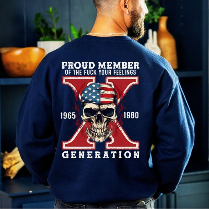 Custom Gen X Skull Printing Clothing - Canvasgiftco