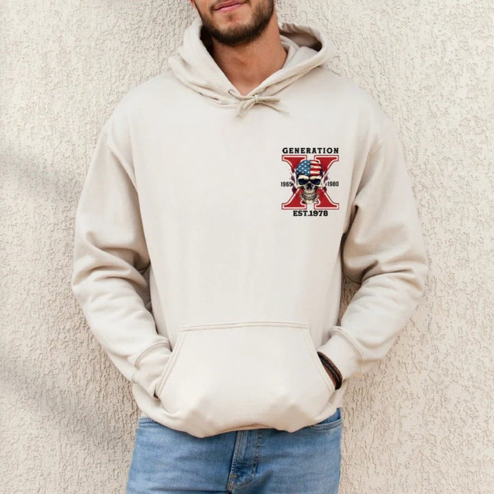 Custom Gen X Skull Printing Clothing - Canvasgiftco