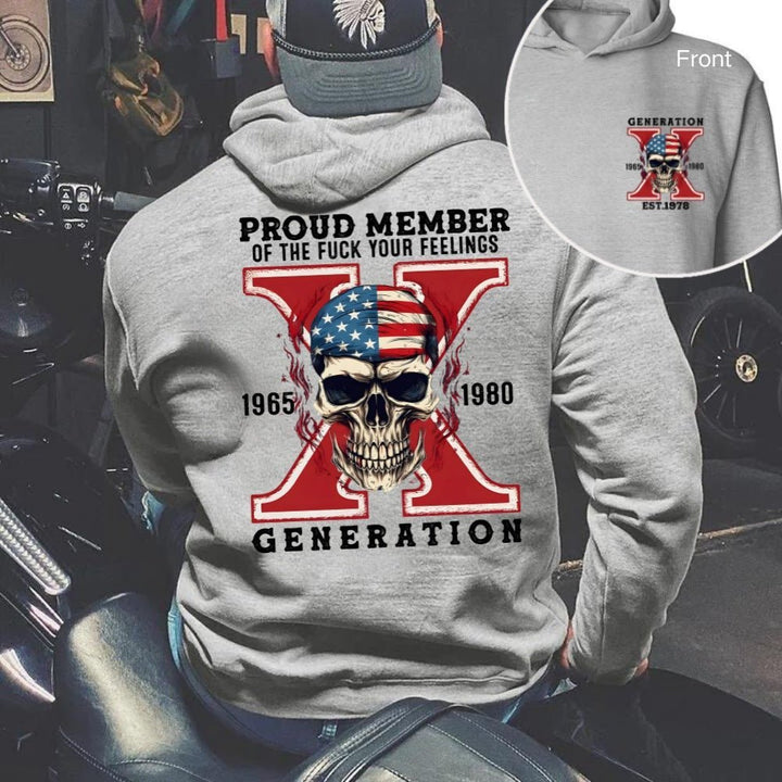 Custom Gen X Skull Printing Clothing - Canvasgiftco