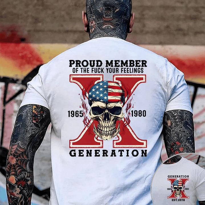 Custom Gen X Skull Printing Clothing - Canvasgiftco