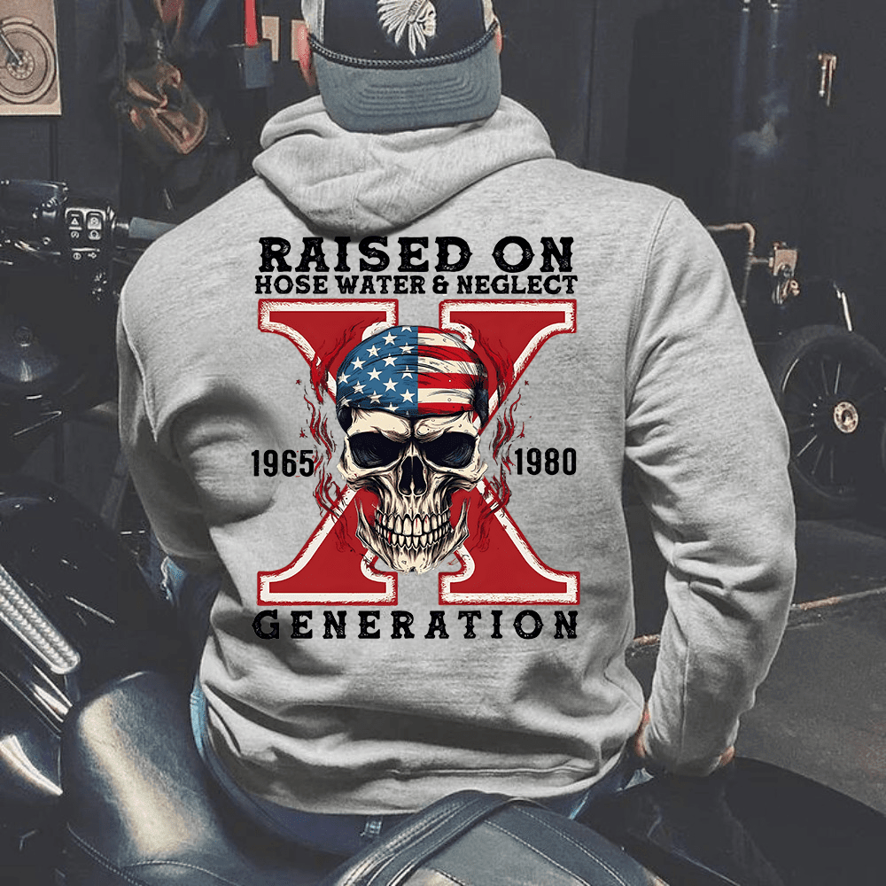 Custom Gen X Skull Printing Clothing - Canvasgiftco