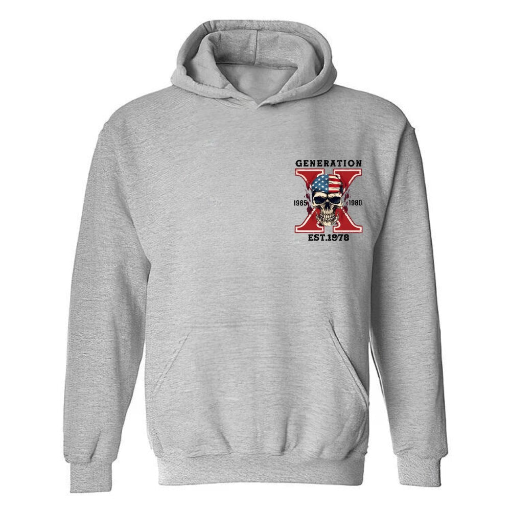 Custom Gen X Skull Printing Clothing - Canvasgiftco