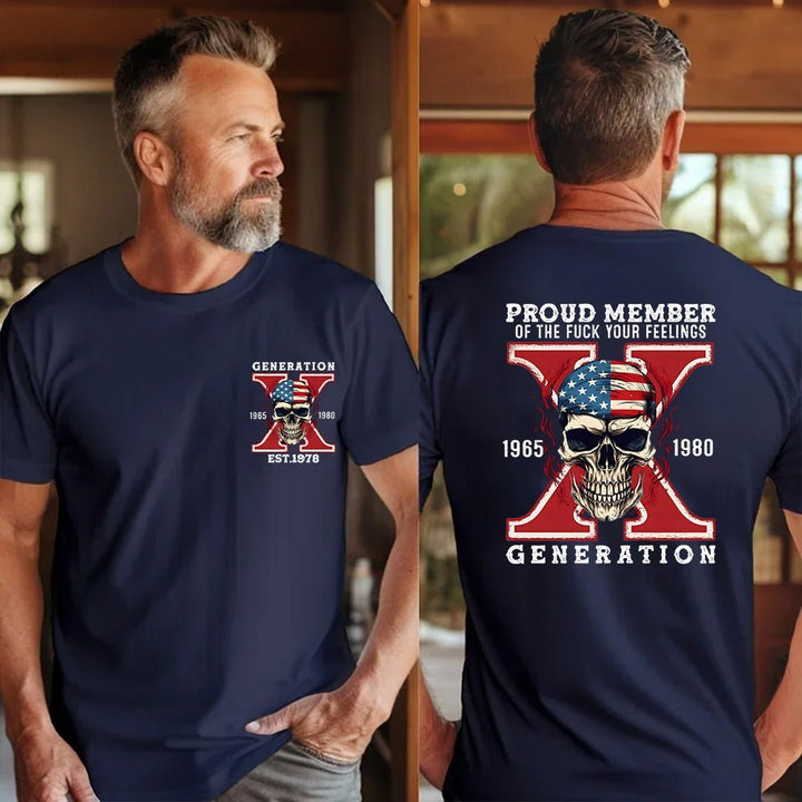 Custom Gen X Skull Printing Clothing - Canvasgiftco