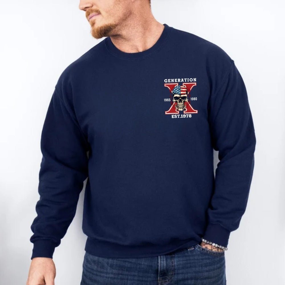 Custom Gen X Skull Printing Clothing - Canvasgiftco