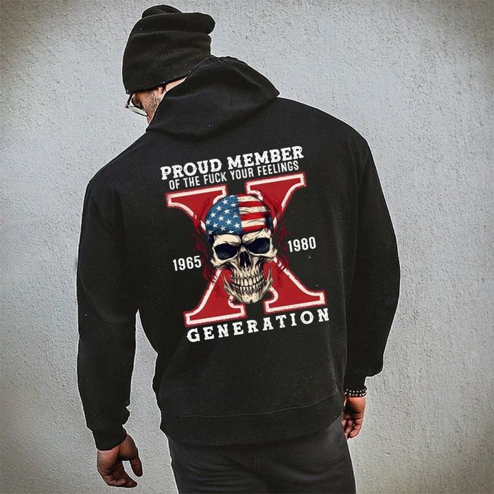 Custom Gen X Skull Printing Clothing - Canvasgiftco
