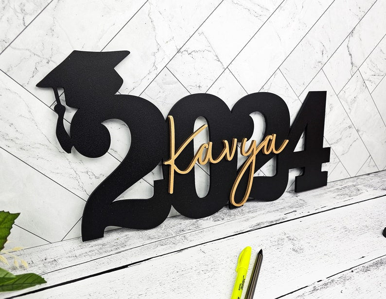 Custom Graduation Decor Name Sign - Canvasgiftco